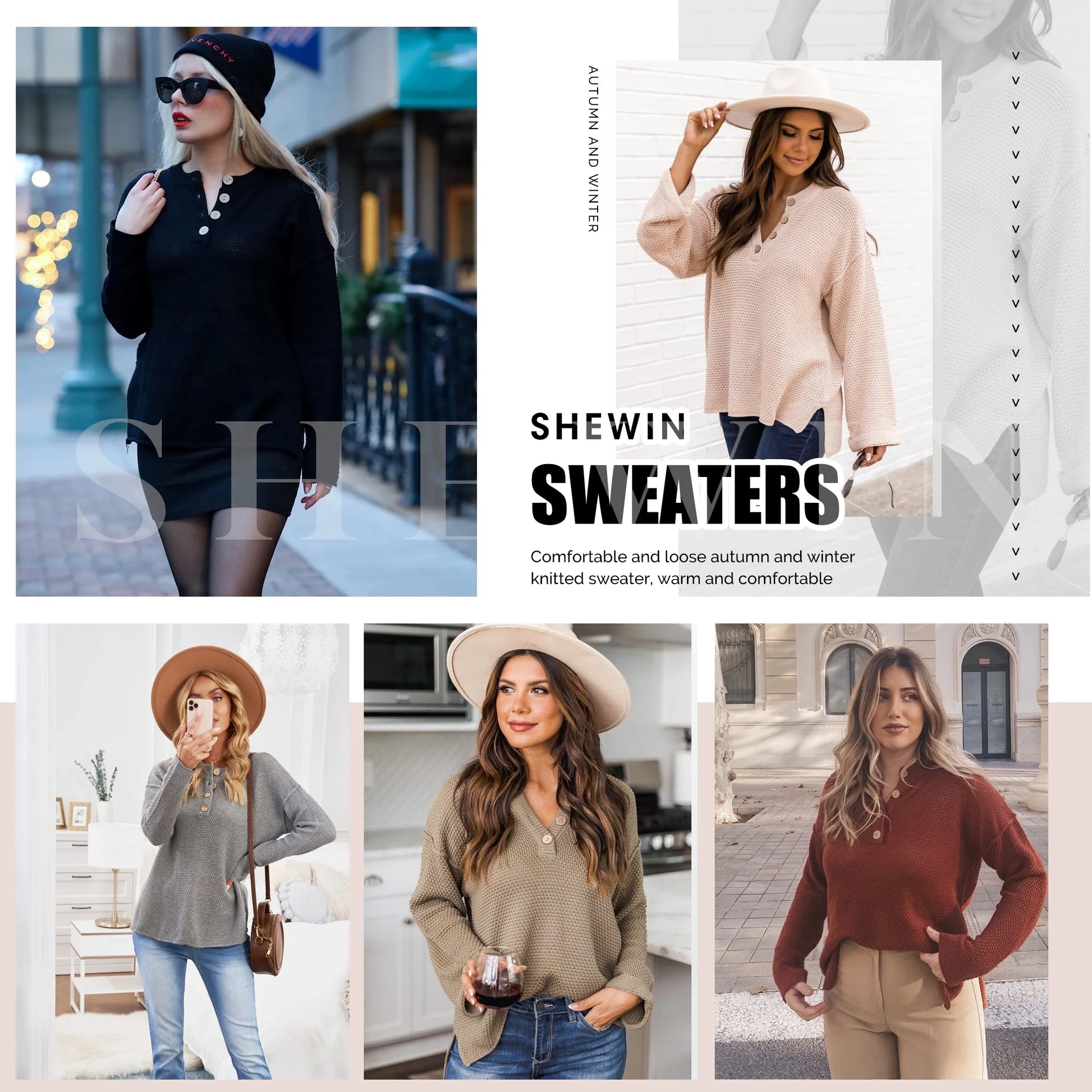 Women Solid Color Sweater Blue Waffle Knit Pullover Side Split Tunic Tops 12 14